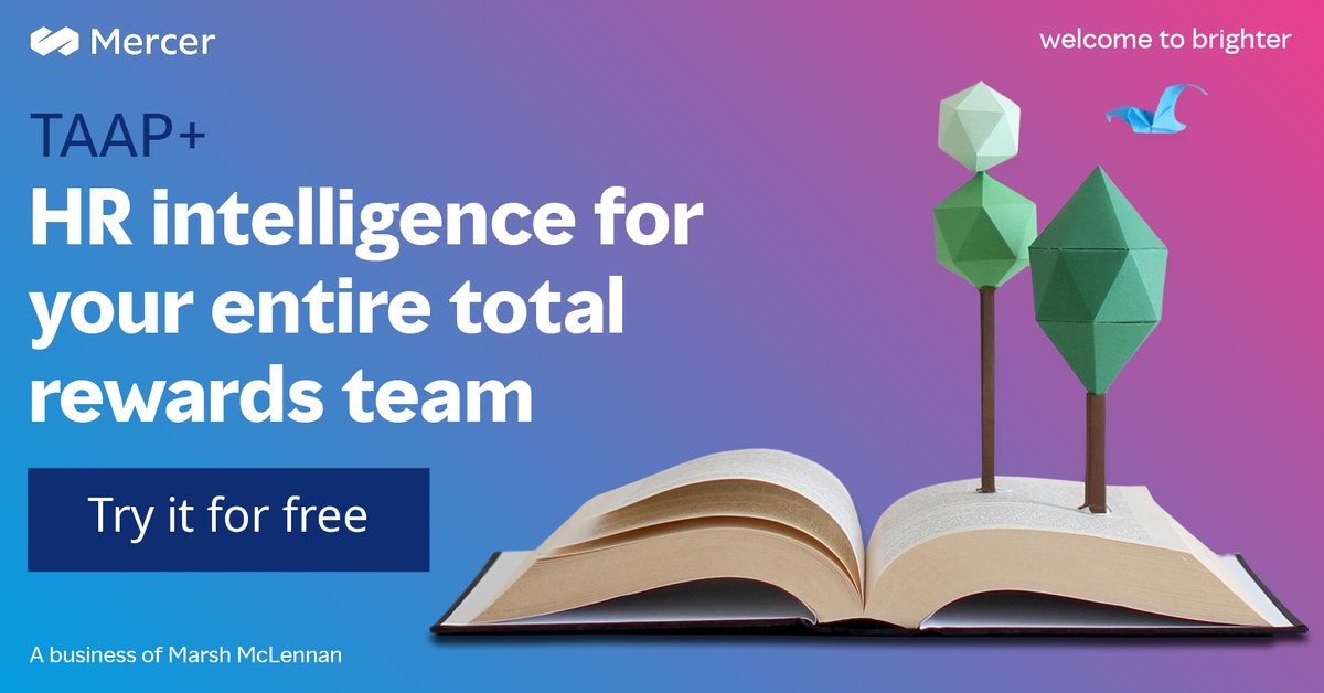 JBellavary's tweet photo. Our TAAP+ product offers access to industry-leading data and insights on #compensation, #benefits, #TotalRewards, employee engagement, and other significant workforce issues. Activate your free trial subscription today. https://t.co/vp4l0g3ce1 #EmployeeExperience https://t.co/mcfdssZfSr