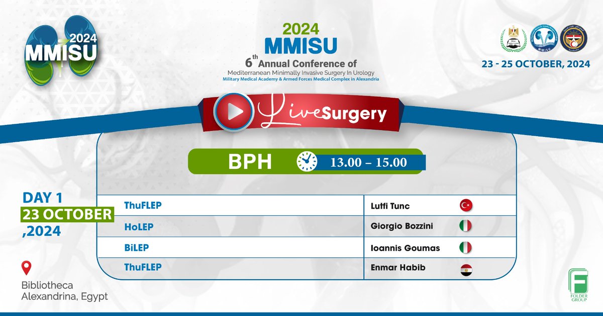 MMISU (@mmisu_meeting) on Twitter photo 6th Annual Conference of #mmisu
1st day, BPH live surgery, #ThuFLEP with <a href="/proflutfitunc/">Prof. Dr. Lütfi Tunç</a>
Don't forget to register👉mmisu.org 6th Annual Conference of #mmisu
1st day, BPH live surgery, #ThuFLEP with <a href="/proflutfitunc/">Prof. Dr. Lütfi Tunç</a>
Don't forget to register👉mmisu.org