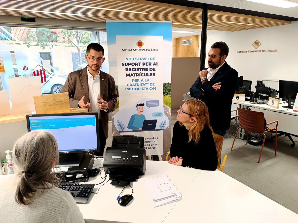 consellbages's tweet image. 🔴 El #ConsellComarcaldelBages estrena un servei de suport per al registre de matrícules per a la gratuïtat de la #C16
ℹ️ ccbages.cat/el-consell-com…
#Bages
