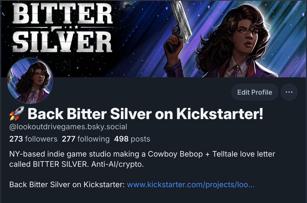 👋 Howdy folks!

The funds have been sent over from Bitter Silver's Kickstarter &amp; are being processed by our bank!  

We're so excited to get to work on our #indiegame love letter to Cowboy Bebop for you all!  

Stay tuned!

Also, we're on the other site if you'd like to join us.