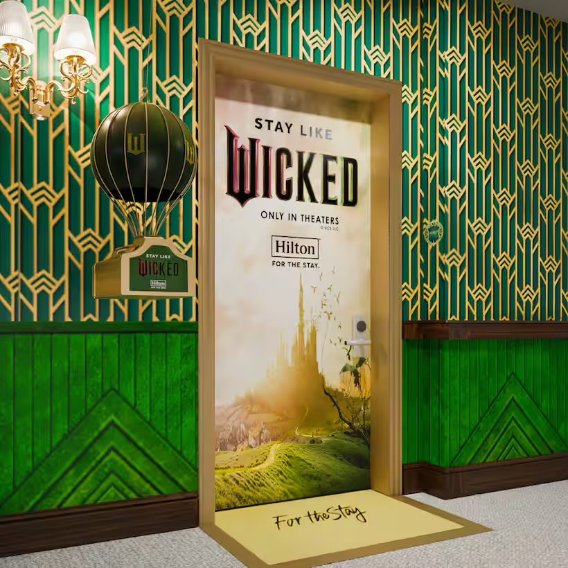wickedupdate's tweet photo. Stay Like Wicked with Hilton from November 21st until January 5th at the New York Hilton Midtown. 

https://t.co/MD2bTZzuFv https://t.co/FAz7giect8