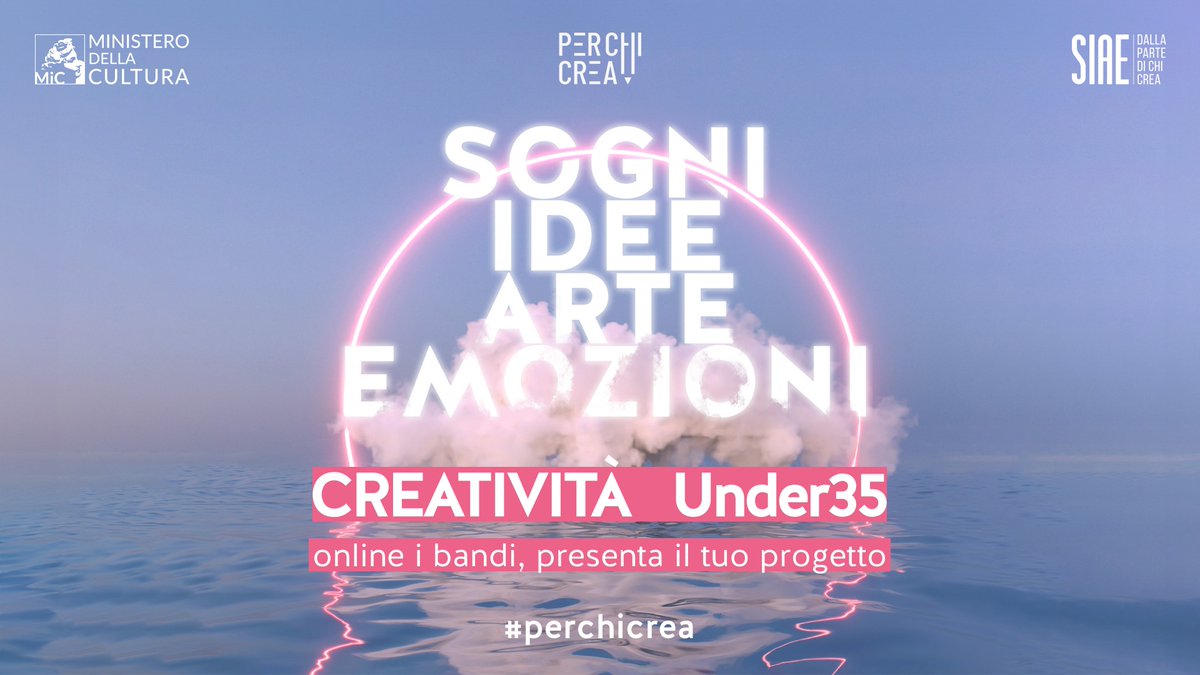 Sono ben quattro i bandi di #PerChiCrea2024, il programma del <a href="/MiC_Italia/">Ministero della Cultura</a> gestito da <a href="/SIAE_Official/">SIAE</a>, a supporto dei creativi #Under35 residenti in Italia oppure cittadini italiani residenti all'estero.

↪️ Candidature aperte fino alle 14.00 del 30.10
siae.it/it/perchicrea/