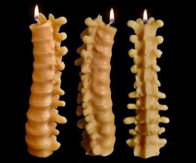 vertebrae candles