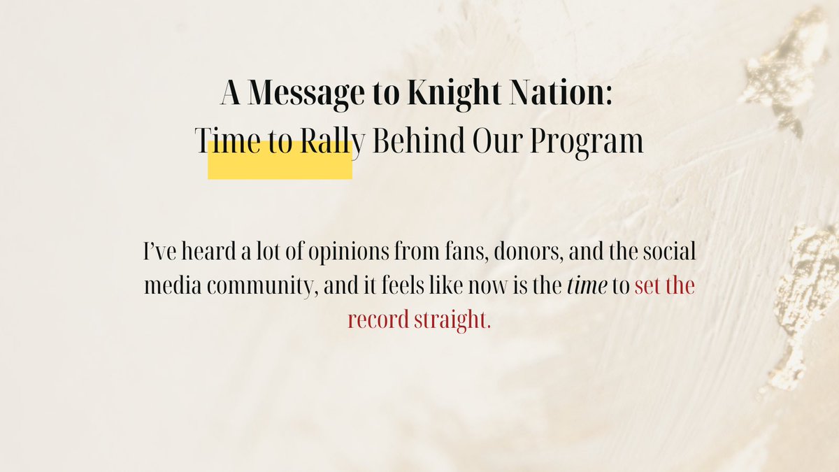 fijiguy's tweet photo. Together, we rise. Let’s rally behind our team, our coaches, and our mission. Knight Nation, it’s time to show the world what UCF stands for. #ChargeOn https://t.co/QK1NBW3SZB
