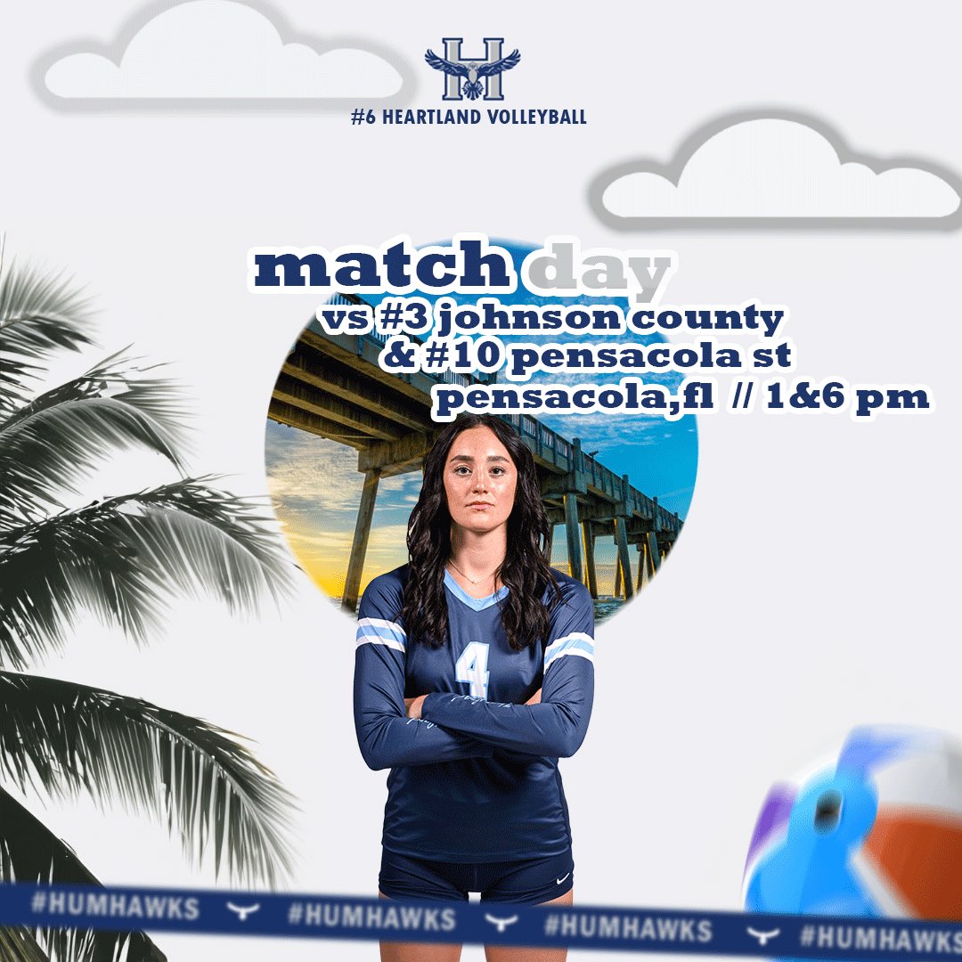 Game Day in the Sunshine State 🔥🌴

1:00 PM ➡️ #3 Johnson County CC
6:00 PM ➡️ #10 Pensacola State College