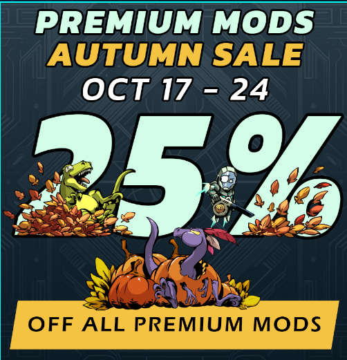 LoadedCrysis's tweet photo. ARK PREMIUM MOD GIVEAWAY! Celebrating The ARK PREMIUM MODS SALE🦕 Today is the first day of the ARK Premium Mods Autumn Sale 📷 Enjoy 25% off Premium ARK Mods across all platforms until October 24!
 🦖 📷 Follow, Like, & Share to win. 11 winners will receive x1 #ASA Random Premium Mods Code📷#LoadedGiveaway ends on September October 24th!  @CurseForge @survivetheark
