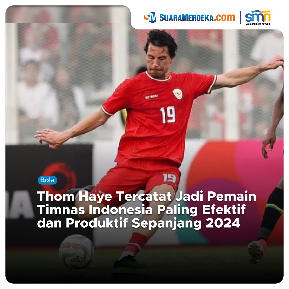 suaramerdeka's tweet photo. Berdasarkan statistik yang diunggah akun Instagram bernama Strootsy, Thom Haye jadi pemain yang paling efektif dan produktif bagi Timnas Indonesia sepanjang 2024.

https://t.co/9QRu1ksvF3

#suaramerdeka #suaramerdekacom #thomhaye #pemaintimnas #timnasindonesia #sepakbola https://t.co/qD4ToTlX1I