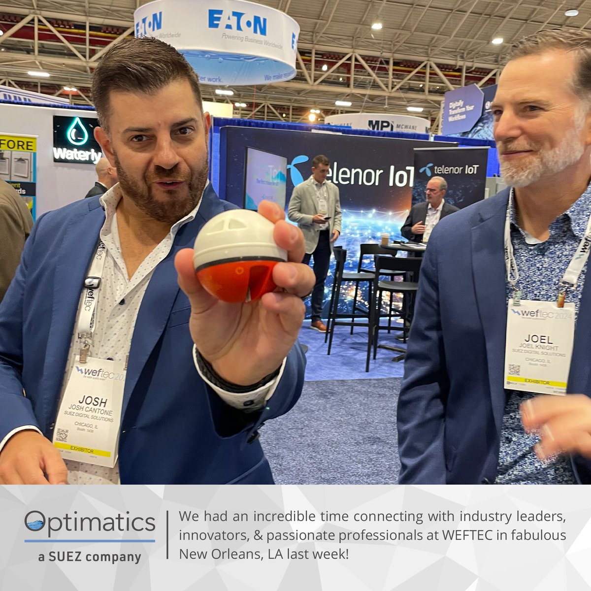 optimatics's tweet photo. We had an incredible time at @WEFTEC in fabulous #NewOrleans, #LA last week! We connected with industry leaders, innovators, and passionate professionals dedicated to advancing smart #water solutions.

Learn more about Optimatics:
🔗 https://t.co/4eq0JBsZSM

#Optimatics #WEFTEC https://t.co/kVZvx8AaBa