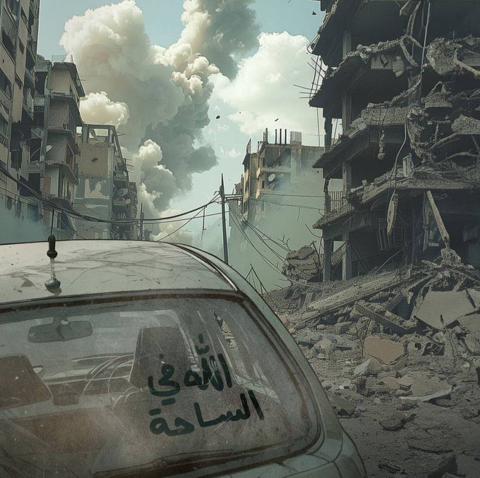 الله في الساحة.