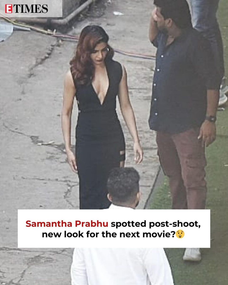 Teamtwts2's tweet photo. Our Queen @Samanthaprabhu2 post-shoot in Mumbai, teasing us with a brand new look! 🔥🔥🔥 

#Samantha #SamanthaRuthPrabhu https://t.co/kPcwKt31V0
