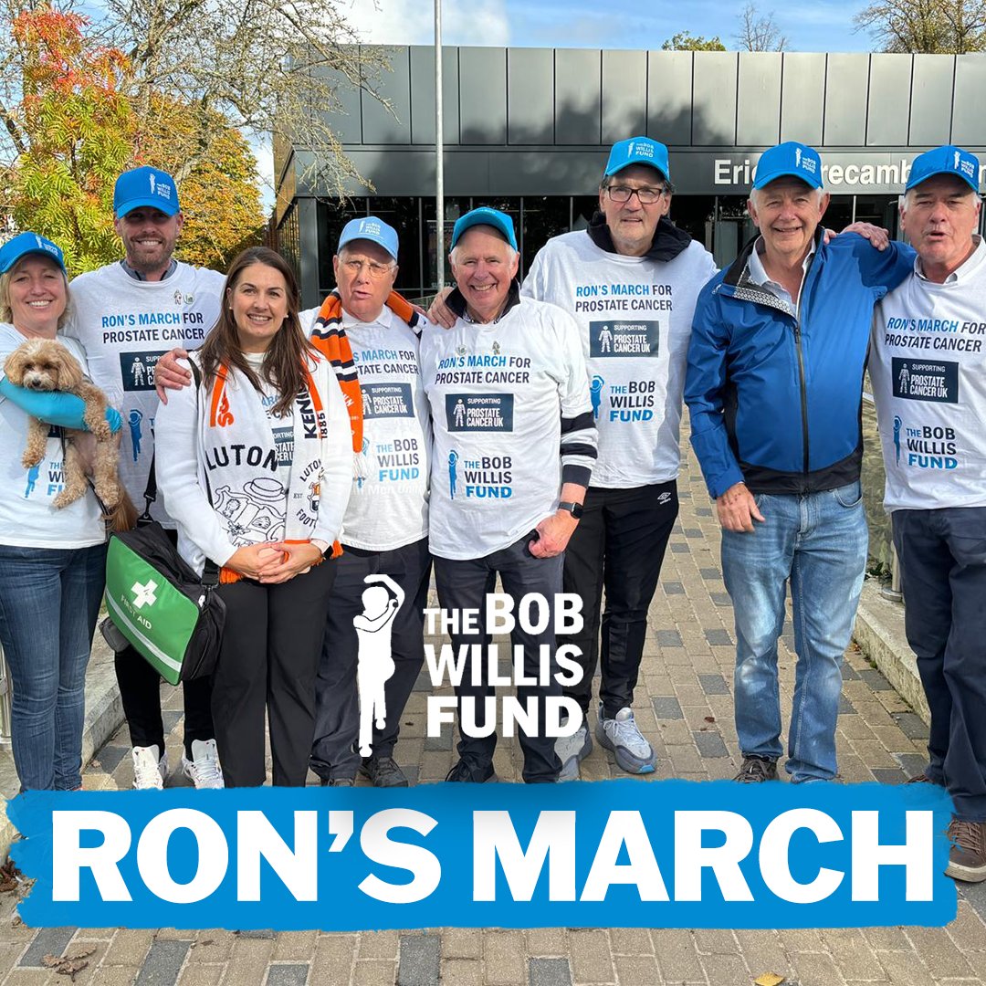 bobwillisfund's tweet photo. Another amazing turnout for #RonsMarch today at the Eric Morecambe Centre, Harpenden π
We had Hatters legends @Mickharford, @nickowentv and even current boss Rob Edwards!
So far Ron has raised an incredible Β£53K for our cause π
Find out more here β‘οΈ https://t.co/7m6ICiNNzT https://t.co/QxuzN1omSw