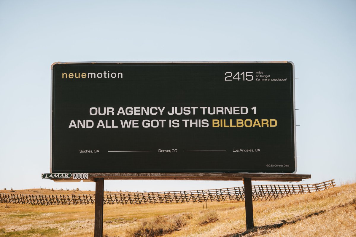 Ted Harrison (@tedvid) on Twitter photo So <a href="/neuemotion/">neuemotion</a> turned 1 today and all we got is this billboard. πͺ§π₯³
2415 miles | $2415 | 2415 population
In a fun series of events, at our creative retreat in August I calculated how many miles it would take to drive between each team member.
From Suches, Georgia over So <a href="/neuemotion/">neuemotion</a> turned 1 today and all we got is this billboard. πͺ§π₯³
2415 miles | $2415 | 2415 population
In a fun series of events, at our creative retreat in August I calculated how many miles it would take to drive between each team member.
From Suches, Georgia over