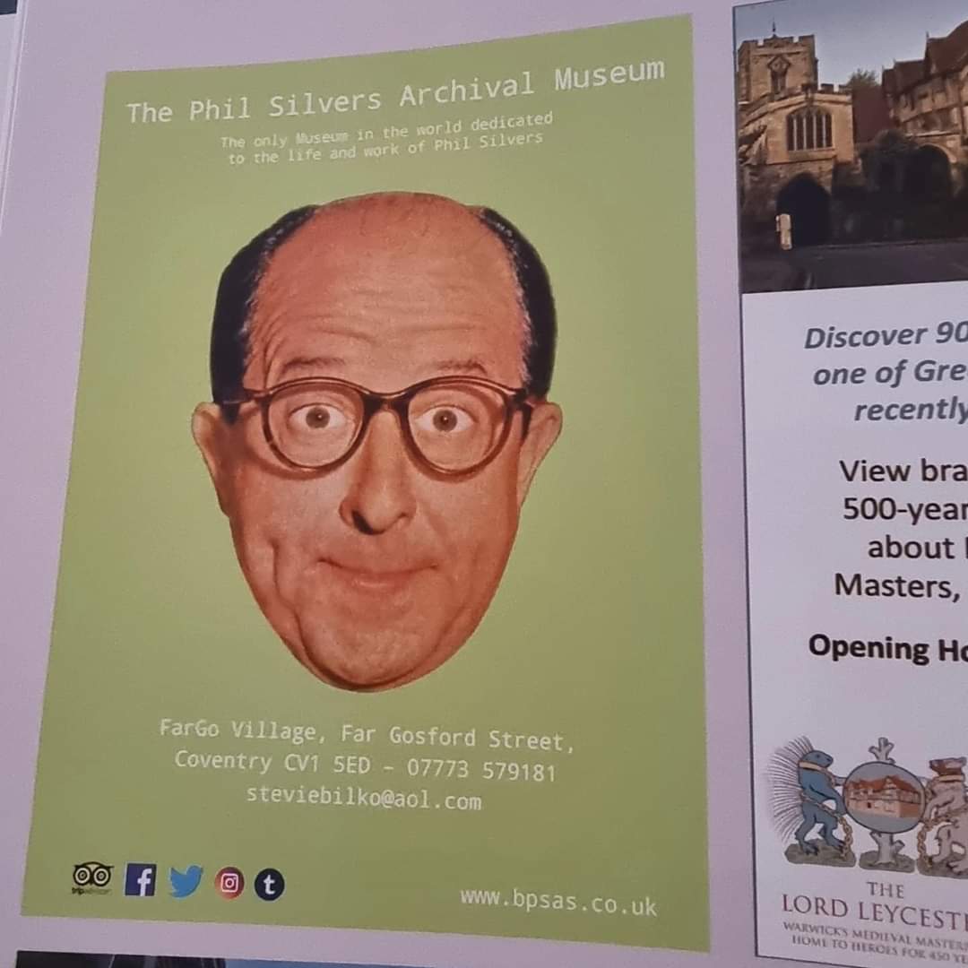Proud to be featured in the latest Welcome to Coventry and Warwickshire with FarGo Village, Mad Museum &amp; the British Motor Museum! 

#philsilvers #thephilsilversshow #bilko #comedy #comedian #museums #visitcoventry #television #classic #sitcom #greatest #visitcoventry #visit