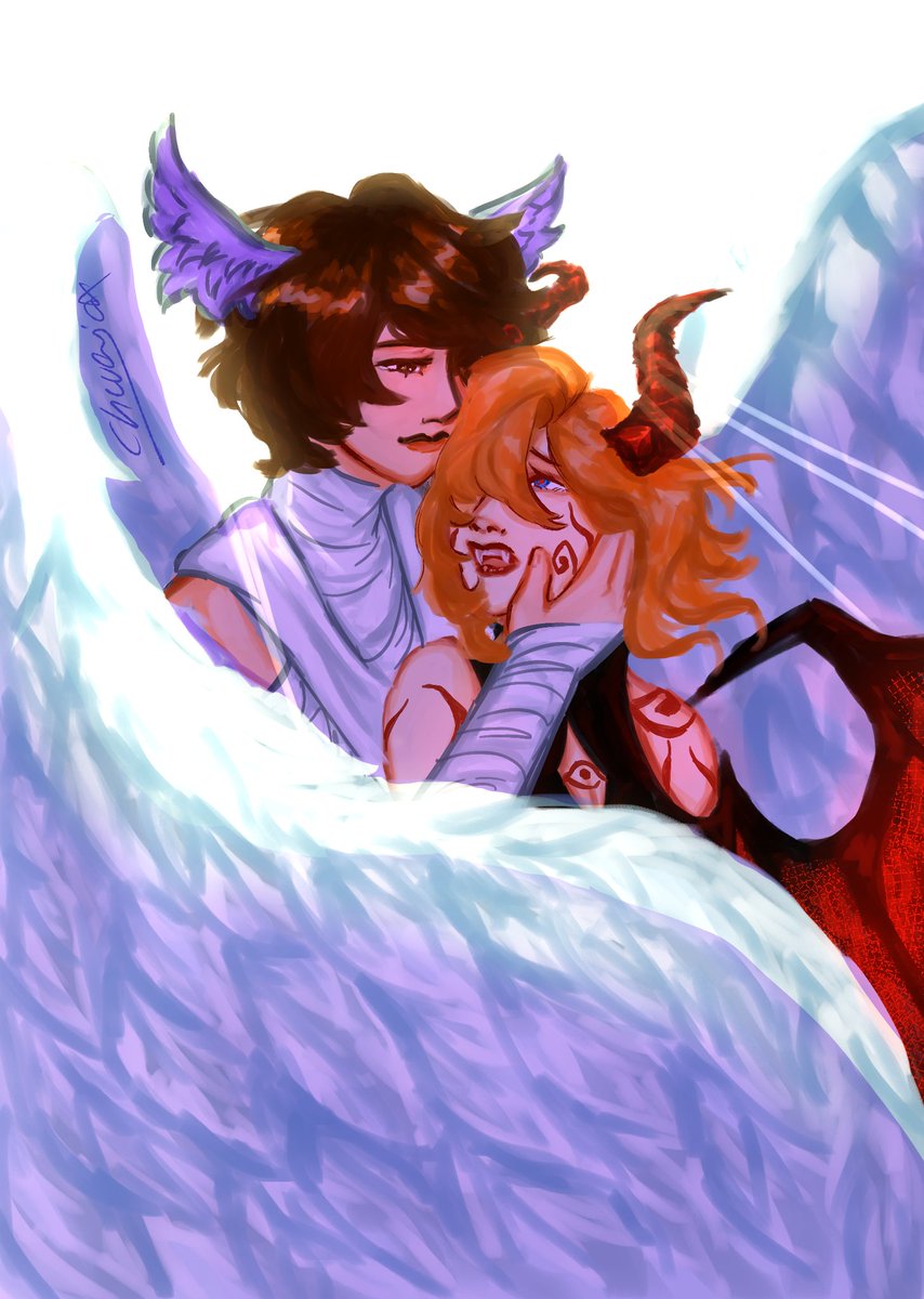 Day 4: Divine Beings "I've sworn to protect you." 
#太中 #skkAUsWeek #skk