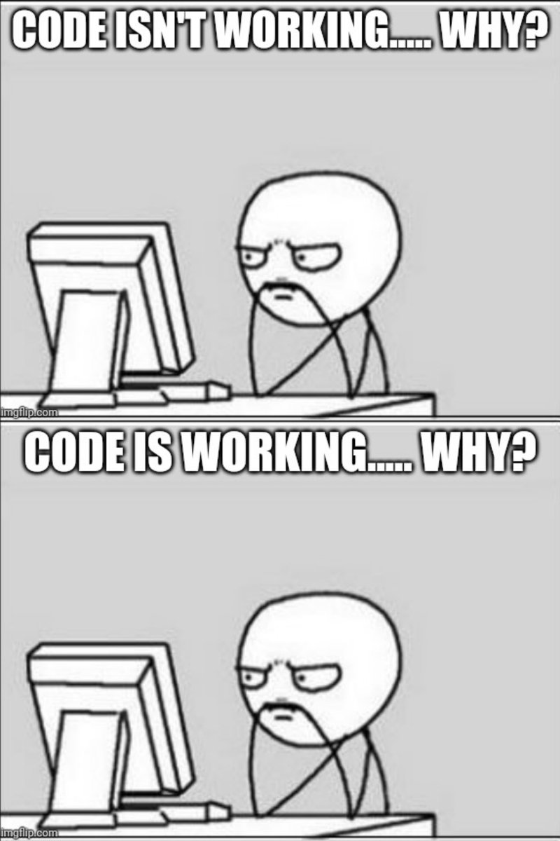 webdevMubin's tweet image. Every web developer's nightmare..
#developer #webdeveloper #code #frontend #backend #fullstack #React #tailwindcss #javascript #Memes