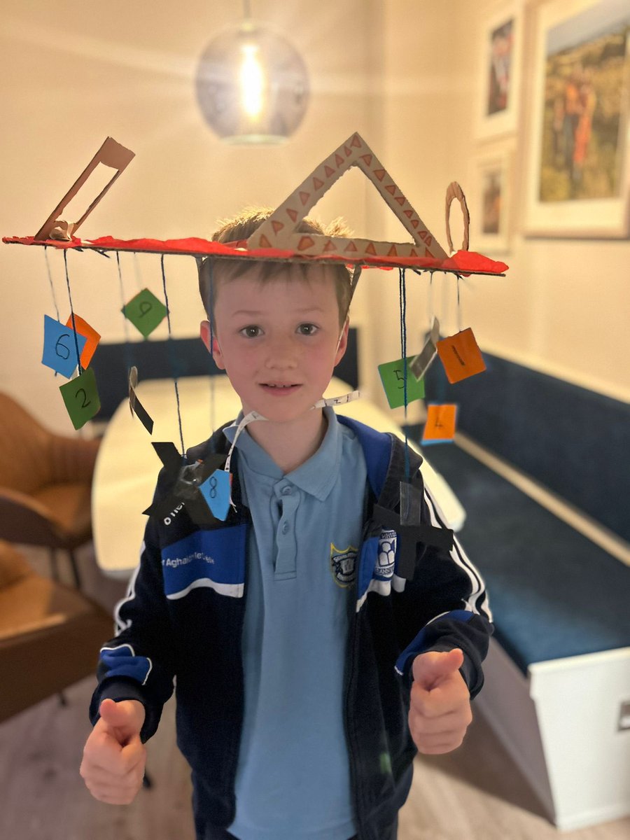 MKC Communications (@mkccomm) on Twitter photo Well done to 4th Class student Sean from Scoil Mhuire, Howth on his super #MathsWeek2024 hat👏🔢📚 <a href="/mathsweek/">Maths Week Ireland</a> Well done to 4th Class student Sean from Scoil Mhuire, Howth on his super #MathsWeek2024 hat👏🔢📚 <a href="/mathsweek/">Maths Week Ireland</a>