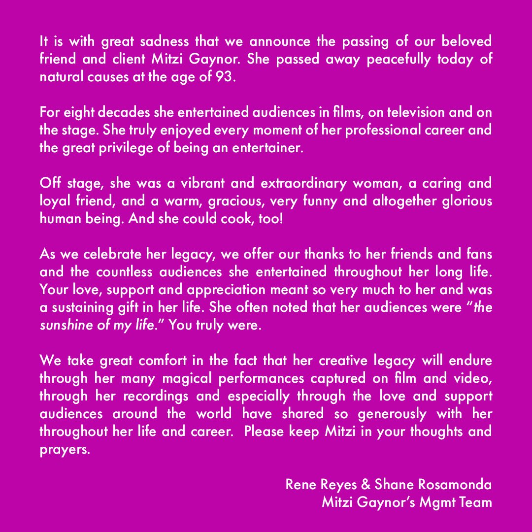 TheMitziGaynor's tweet image. 