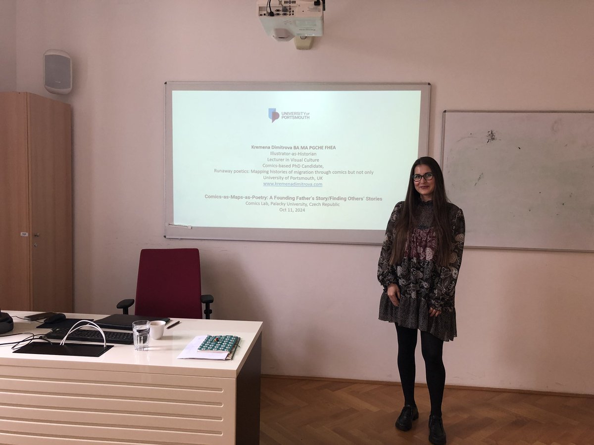 Kremena Dimitrova (@kremiedimitrova) on Twitter photo It was a great pleasure joining Dr Eli Woock and the Comics Lab in Palacký University on 11th October to deliver a lecture and workshop, Comics-as-Maps-as-Poetry: A Founding Father’s Story/Finding Others’ Stories <a href="/BFHouse/">Benjamin Franklin House</a> while enjoying this amazing city! It was a great pleasure joining Dr Eli Woock and the Comics Lab in Palacký University on 11th October to deliver a lecture and workshop, Comics-as-Maps-as-Poetry: A Founding Father’s Story/Finding Others’ Stories <a href="/BFHouse/">Benjamin Franklin House</a> while enjoying this amazing city!