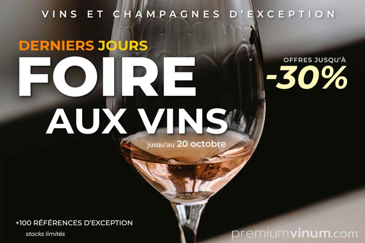 PremiumVinum's tweet photo. 🍷✨ Derniers jours de la Foire aux Vins chez Premium Vinum ! ✨🍷jusqu'à -30% sur une sélection de vins rares et grandes cuvées 🍇

🚚 Livraison gratuite dès 200 € d'achats
👉 Découvrez nos vins sur https://t.co/8j8CTJ6YP3

#FoireAuxVins #VinsRares #WineLovers #PremiumVinum https://t.co/yj27aK9mmU