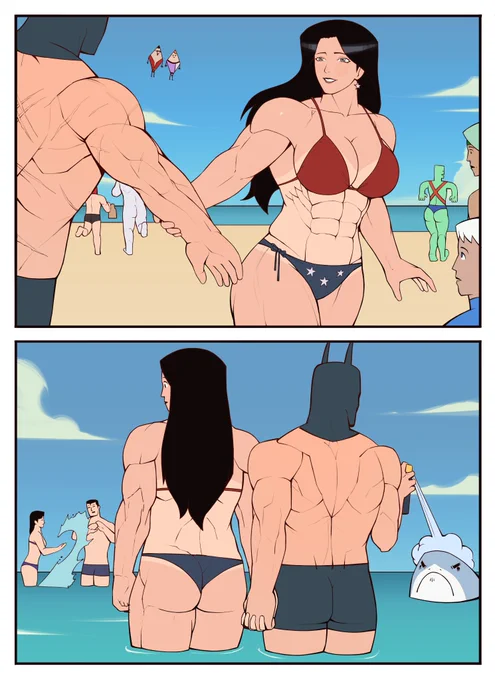 Beach day 💪🌊 