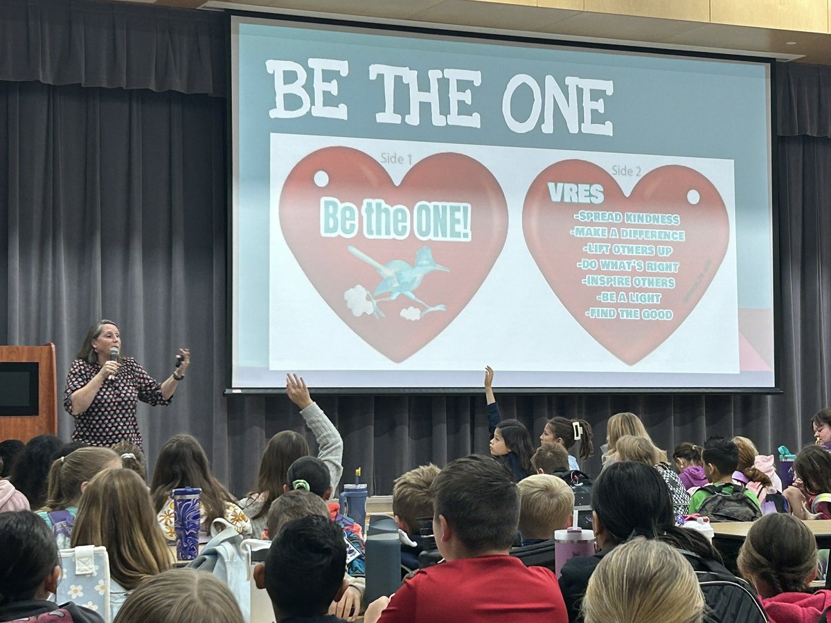 Van Raub Elementary School (@vanraubes) on Twitter photo Kicking-off the week after fall break with Roadrunner Rallies. This morning Mrs. Gault spent time with 3rd and 4th grade discussing what it means to “Be the One!” Kicking-off the week after fall break with Roadrunner Rallies. This morning Mrs. Gault spent time with 3rd and 4th grade discussing what it means to “Be the One!”