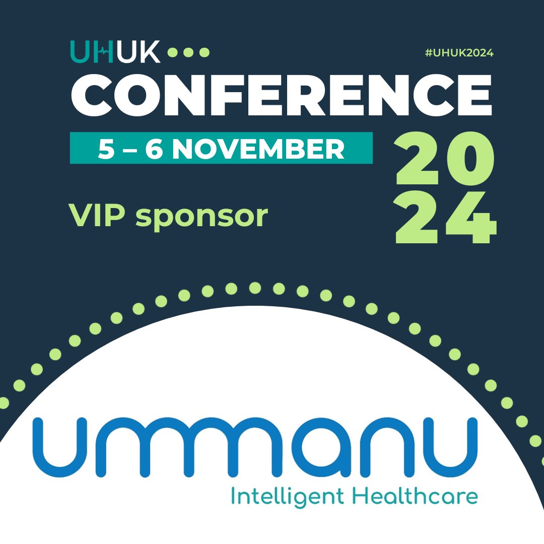 Couldn't be more pleased that <a href="/UmmanuHealth/">Ummanu Health</a> are returning to support our #UHUK2024 Annual Conference &amp; Awards Dinner again this year.  You'll be able to hear their presentation or come and see them in the exhibitors' hall.  Book now: tickettailor.com/events/uhukeve…