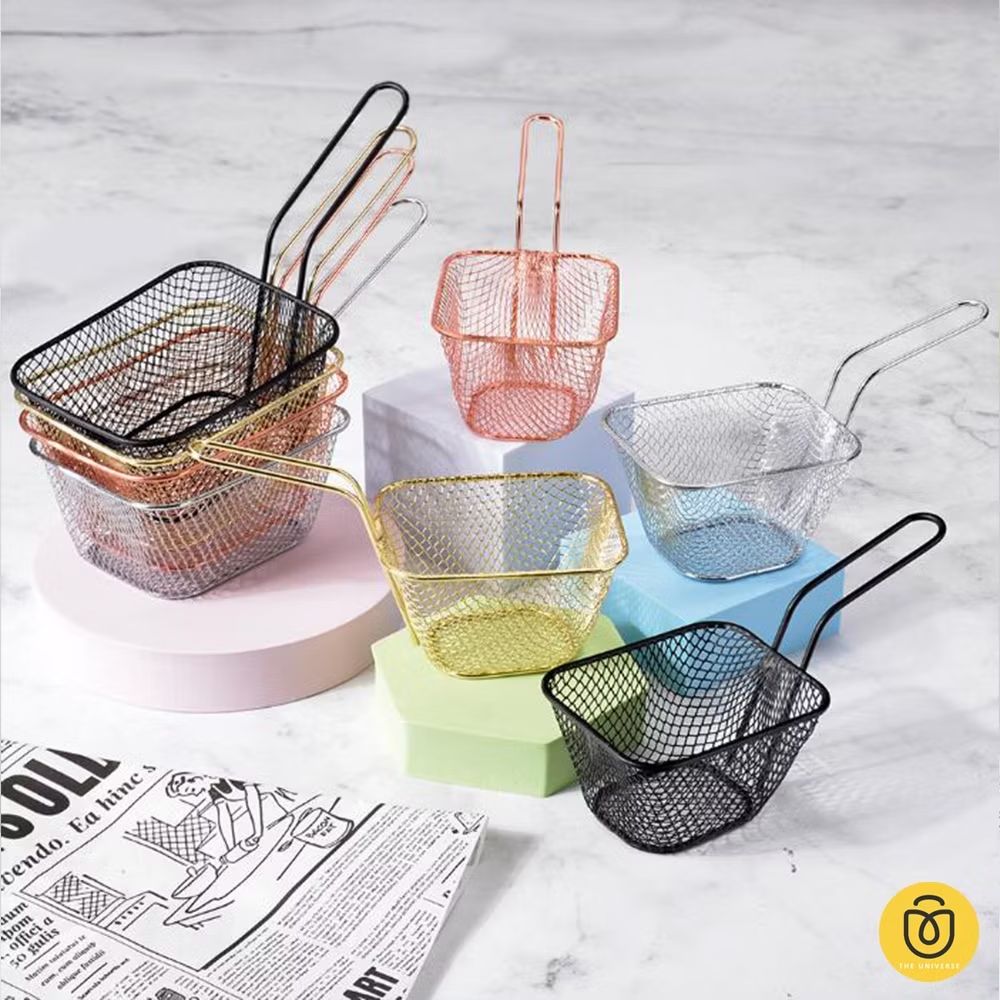 stevikaoru's tweet photo. Cek Keranjang Holder Kentang Goreng Mini Bahan Stainless Steel, saringan gorengan kentang Fried basket - HW083 dengan harga Rp22.500. Dapatkan di Shopee sekarang! https://t.co/qKYESBwBRR https://t.co/1gSVbRIdru