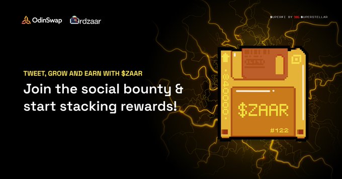 A72930i2's tweet image. #ZAAR 
$ZAAR
@Ordzaar
5x 2x =100$ earn
zaar.superfi.gg
comment $ZAAR or #ZAAR 
QT $ZAAR or #ZAAR like and retwite