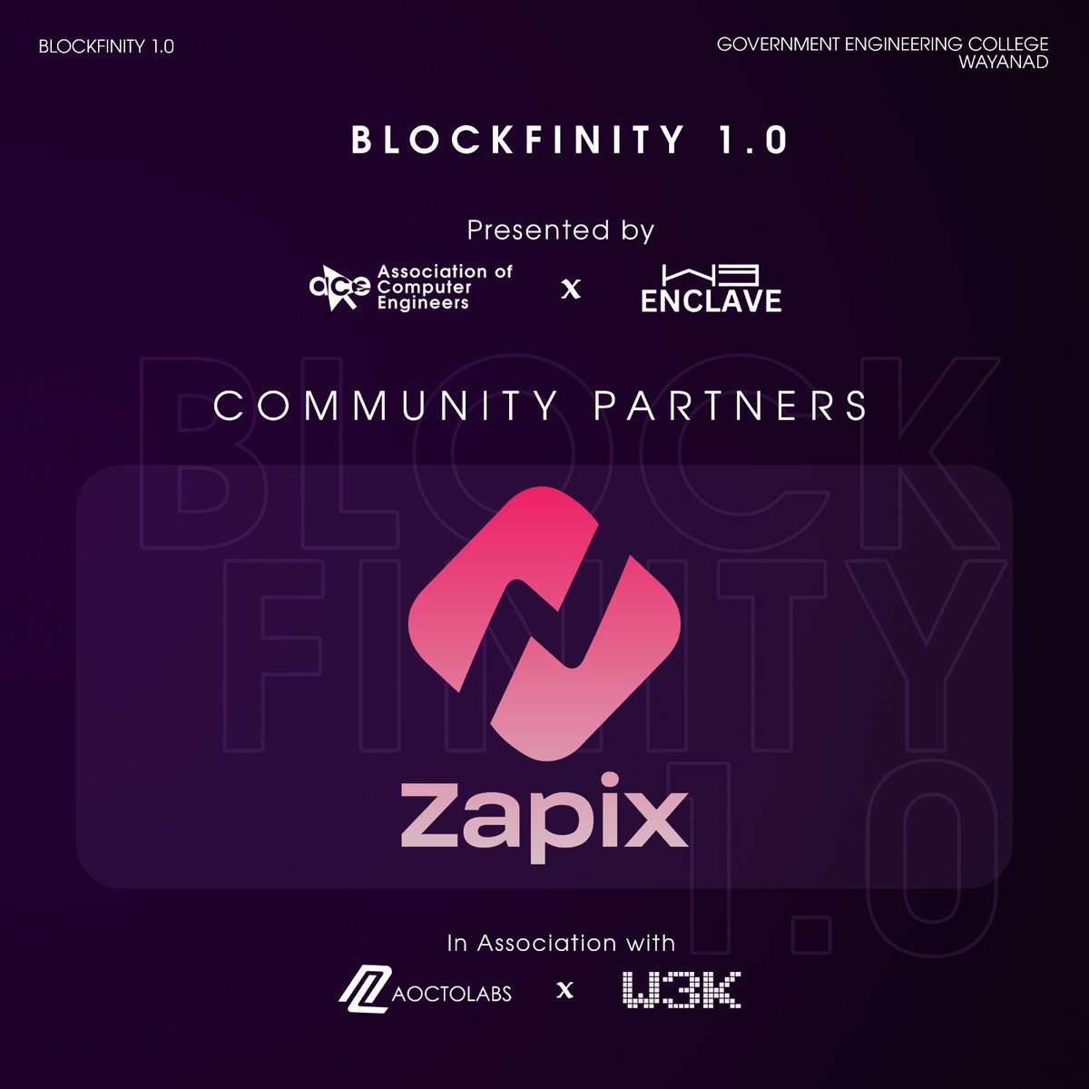 Web3Enclave | BLOCKFINITY 1.0➡️Oct 18 tweet media