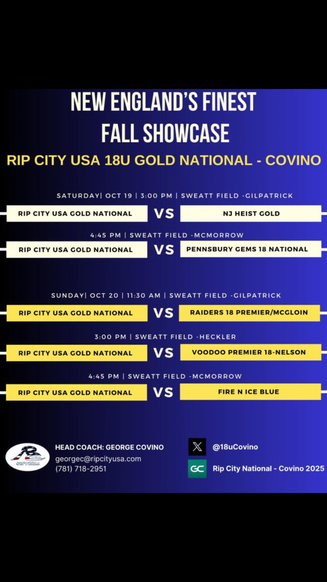 Come check us out! We have some great games this weekend and we are ready to play hard!