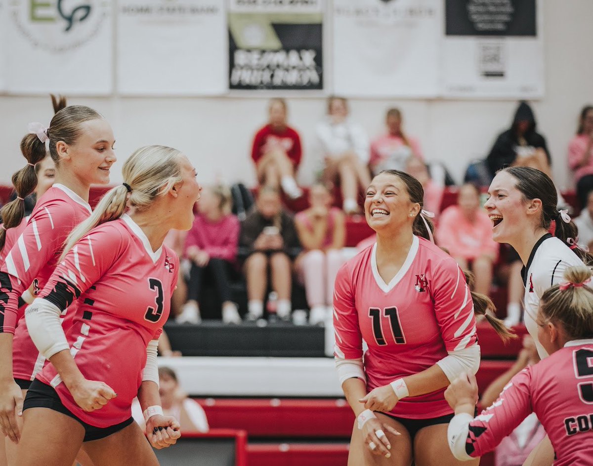 northpolkvball's tweet photo. 🏐C O N F E R E N C E   C L O S E R 🏐

Tonight is our last conference game, away at Carlisle! We’re asking Comet fans to wear pink to honor Hanna, from Carlisle 💗 It’s always more than a game when we can honor a loved one 🪽

#MoreThanAGame #NPVB #LOCKEDIN https://t.co/YKh13Kf46n
