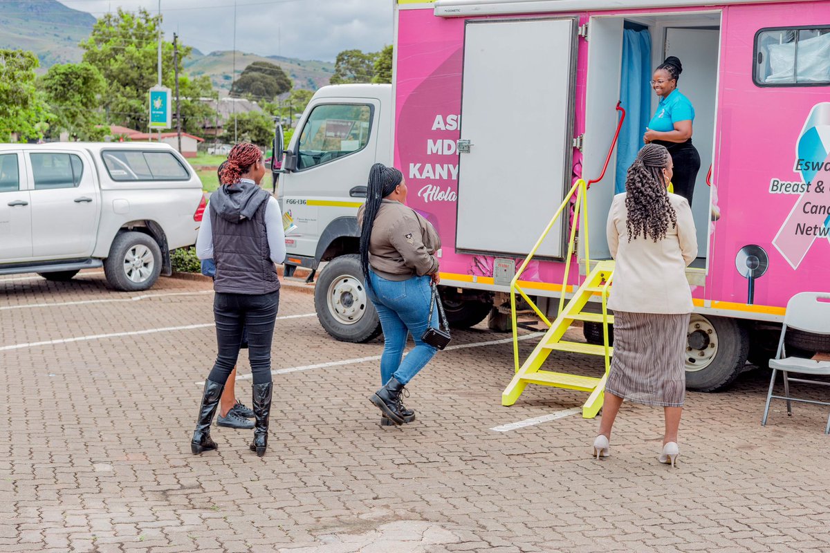 TheCrescentSZ's tweet photo. Free Cancer Screenings &amp; Psychosocial support for our Ezulwini Shoppers at Corner Plaza &amp; The Crescent Shopping Centre in partnership with the Eswatini Breast &amp; Cervical Cancer Network 🩷🩵 https://t.co/nINIurE7y2