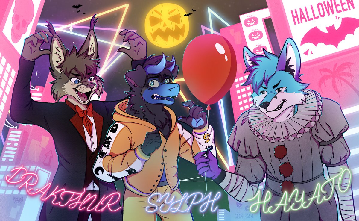 ✨ Angel The Cat ✨ - COMS OPEN (@angelthecat_) on Twitter photo Last minute commission for this <a href="/FBlacklight/">Furry BlackLight</a> Doorsign ! Yes it’s a mix of Retrowave and Halloween vibes 🎃 I’m SO HAPPY with the result ! ✨❤️
Thank you again <a href="/HayatoFoxx/">Hayato~ 🩵</a> <a href="/Hugo_Sylph/">Sylph le bout-en-train</a> <a href="/Pharmakthur/">Drakthur</a> for trusting me on this one 🙌 Last minute commission for this <a href="/FBlacklight/">Furry BlackLight</a> Doorsign ! Yes it’s a mix of Retrowave and Halloween vibes 🎃 I’m SO HAPPY with the result ! ✨❤️
Thank you again <a href="/HayatoFoxx/">Hayato~ 🩵</a> <a href="/Hugo_Sylph/">Sylph le bout-en-train</a> <a href="/Pharmakthur/">Drakthur</a> for trusting me on this one 🙌