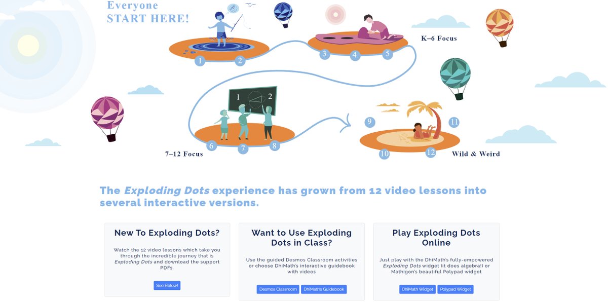 jamestanton's tweet image. It&apos;s the final day of Global Math Week 2024.

But math joy, of course, continues all year. 
Play with #explodingdots any time with all the resources here
globalmathproject.org/exploding-dots/

Math truly does transcend and uplift.

@GlobalMathProj @desmosclassroom @MathigonOrg @dhimath_india