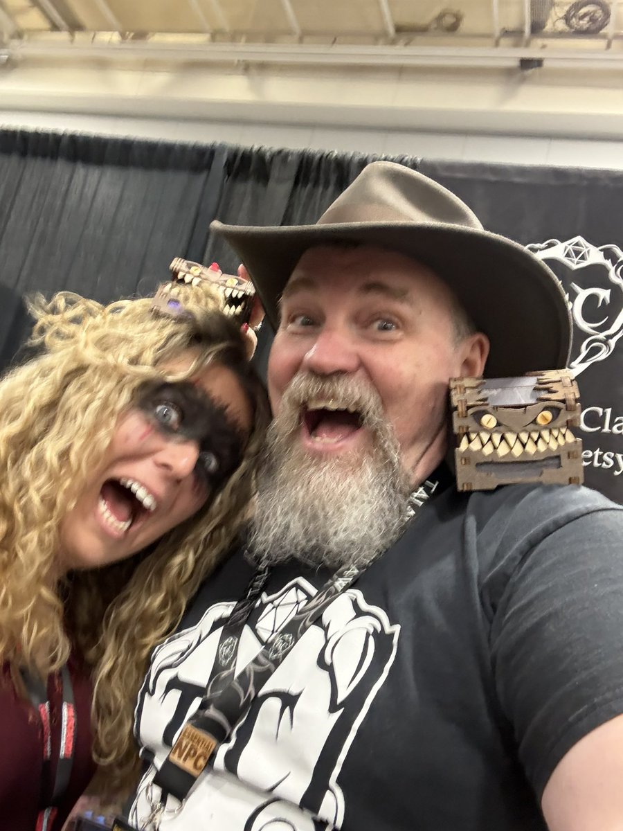 It’s all fun and games at the <a href="/talonclaw/">Talon & Claw</a> booth at <a href="/GameholeCon/">Gamehole Con</a> till the mimics get loose!