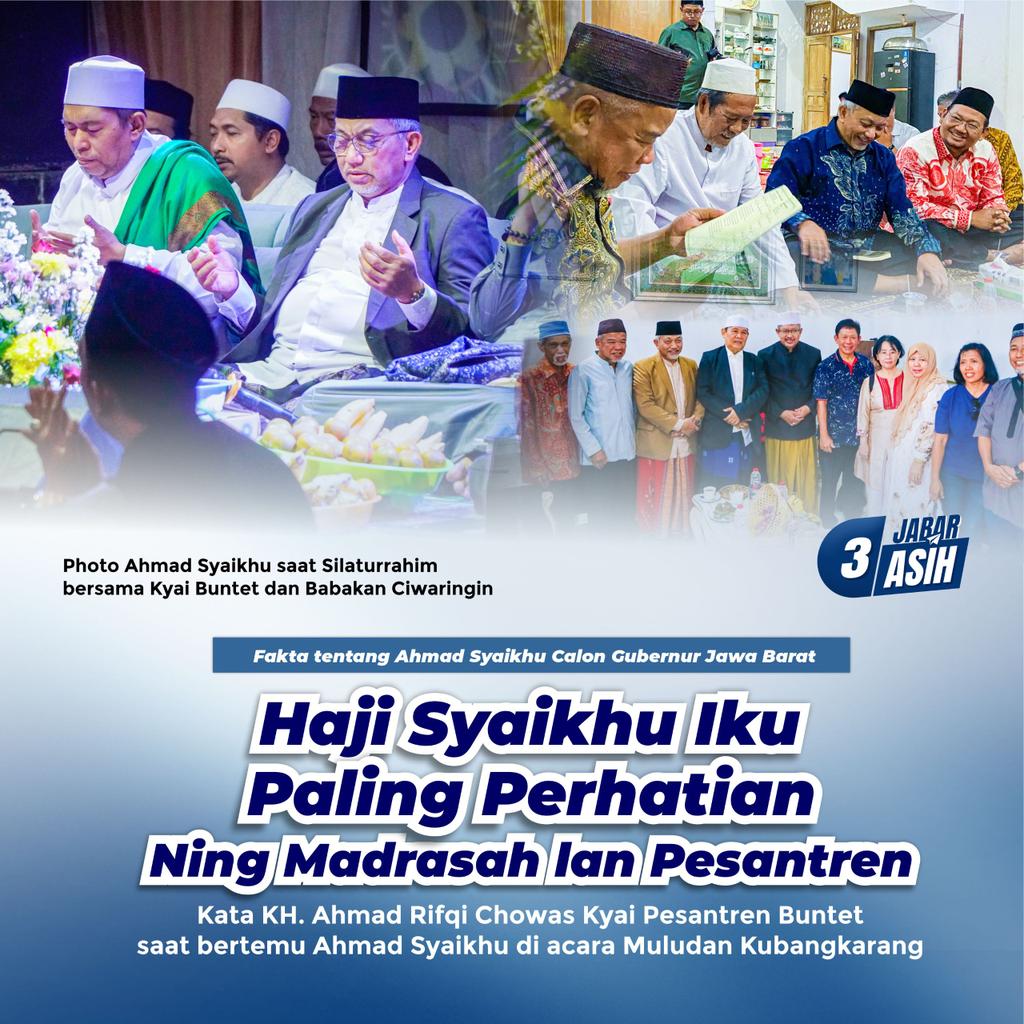 ApipHeni's tweet photo. Oposisi yang konstruktif tidak hanya menentang, tetapi juga memberikan solusi serta alternatif kebijakan yang lebih baik.
Syaikhu Jabar ASIH  #SyaikhuTokohDemokrasi https://t.co/BNEo4mq6G9