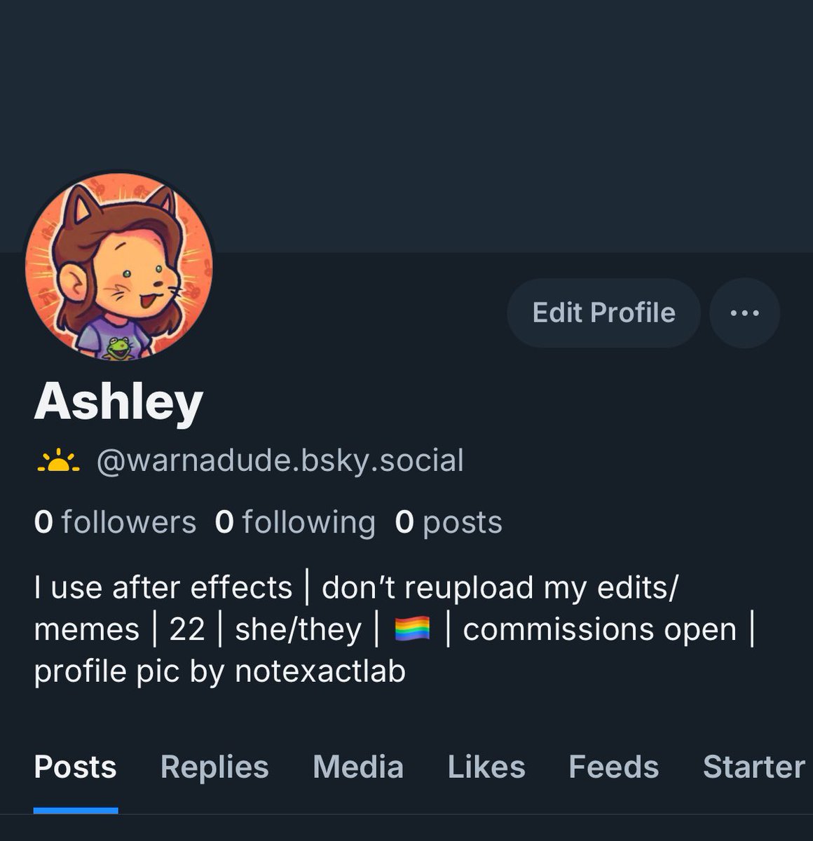 I’ve made a 💙☁️ account and if any fanders are on there please let me know &lt;3 I wanna try and build a fander community over there honestly as Twitter keeps ruining its on app lol

I’m still gonna be active on Twitter but yk, trying this out too
