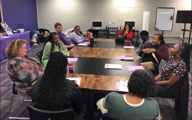 piratenation219's tweet photo. Fieler PTO met yesterday in a workshop, “PTO Practices & Principles: Building a Strong Foundation” w/ Ruby Crozier-Morton & School Board Sec., DeLena Thomas. Contact Fieler 2 join & get involved! Parents + Teachers= STRONG SUCCESSFUL STUDENTS & SCHOOLS! #PTORocks https://t.co/M8nT2HfEID