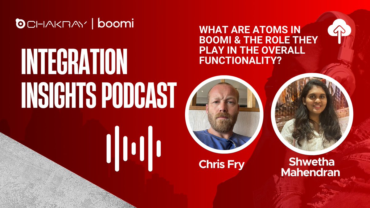 Chakray_com's tweet image. Get ready for an enlightening podcast episode: &quot;Exploring ATOMS in @boomi : Unravelling the technology&apos;s inner workings!&quot;  👉 bit.ly/3pbhHCw

#Podcast #ATOMSInBoomi #IntegrationTechnology #TechExploration #DigitalTransformation