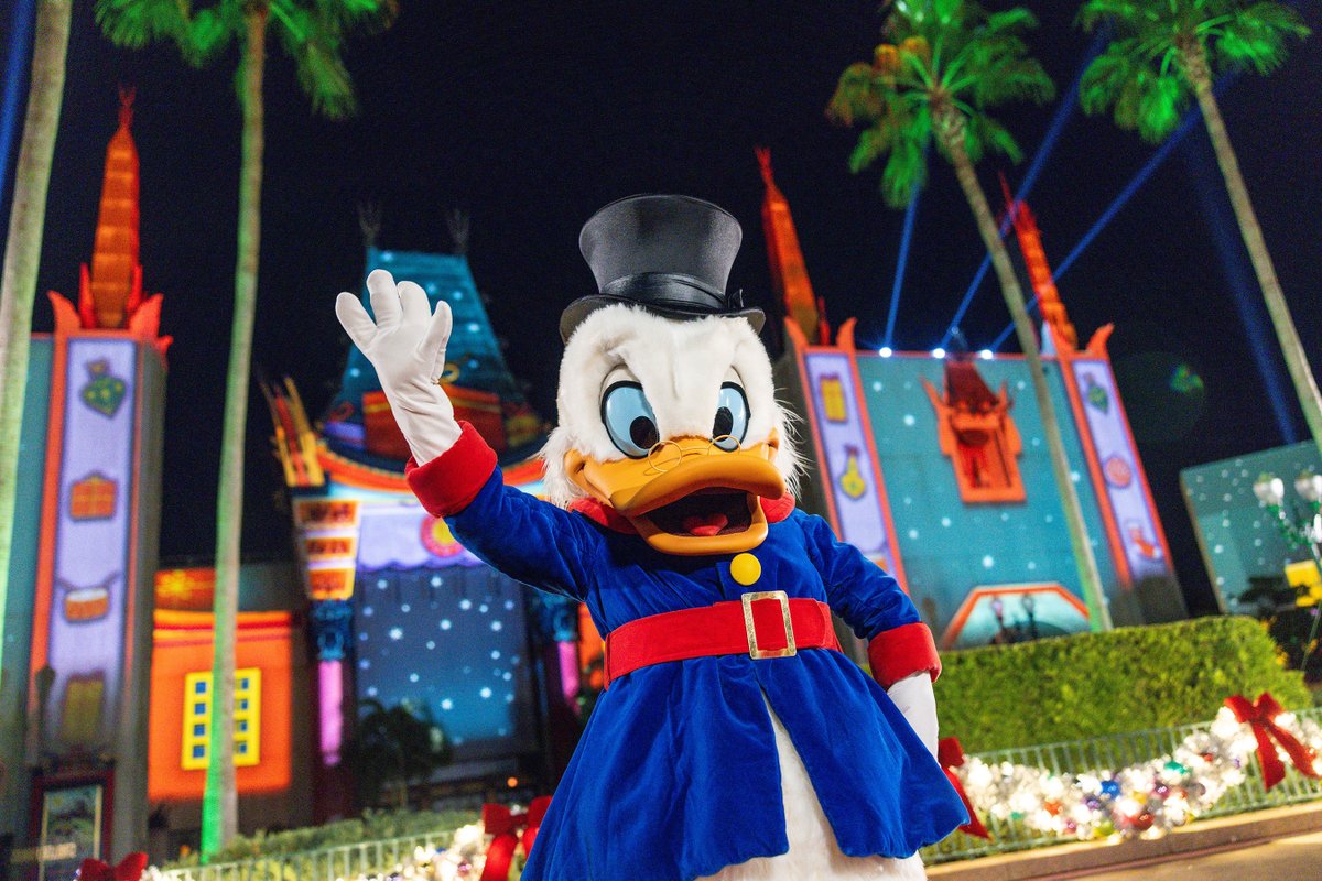 DrewDisneyDude's tweet photo. Walt Disney World shared new photos of the Characters that will be appearing at Disney Jollywood Nights at Disney’s Hollywood Studios!

Santa Duffy is returning to the event this year in addition to new appearances by José Carioca, Panchito, Scrooge McDuck, and more. https://t.co/eb7zH0kYQ5