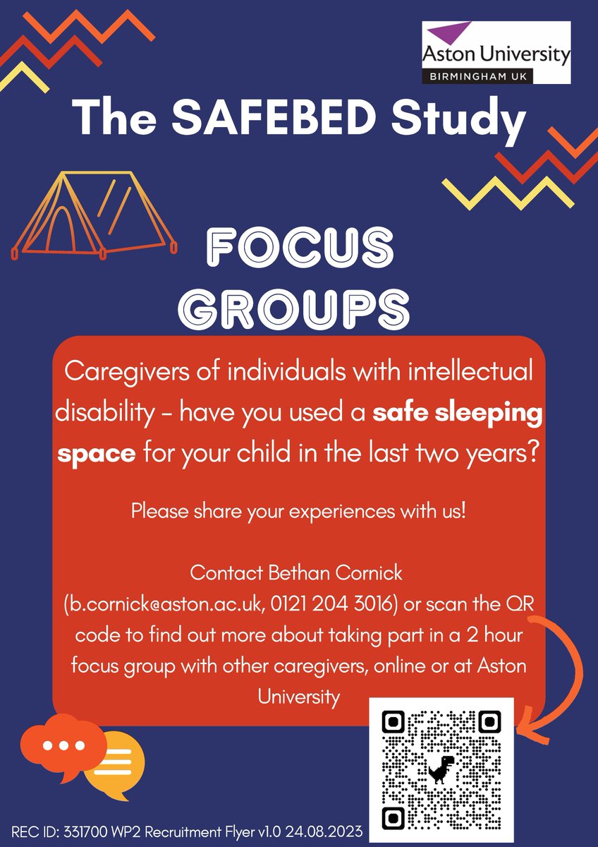 Aston University have recently launched the SAFEBED study, a new project investigating the Safety, Acceptability, Feasibility, and Efficacy of Bed Enclosure Designs. Please consider taking part: buff.ly/4ez7JiL