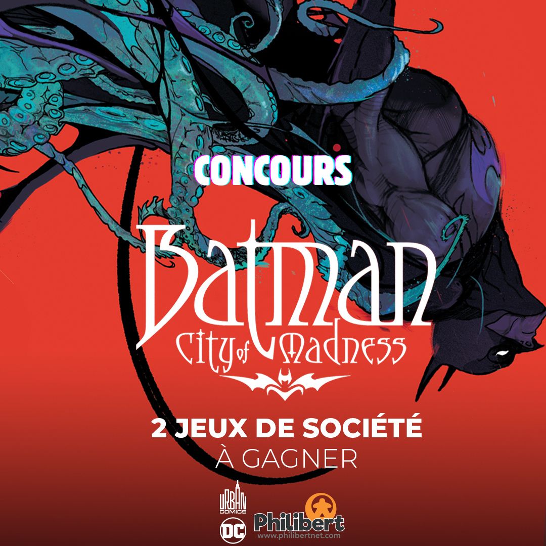 [Concours <a href="/Philibertjeux/">Philibert Jeux</a> X Urban Comics 🎁]
Fan des univers de H.P Lovecraft et de DC Comics ? Avec <a href="/Philibertjeux/">Philibert Jeux</a> on vous fait gagner 2 jeux de société !

Abonne-toi, like et RT !
TAS le 24.10

#games #cthulhu #monsters #halloween