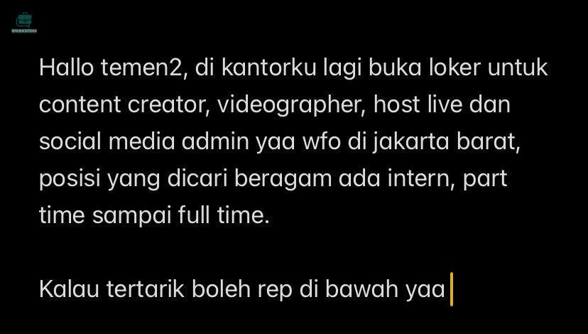 WORK tweet media