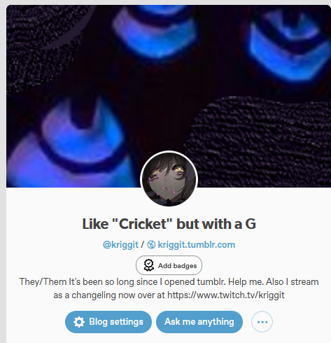 kriggit's tweet photo. Gonna hope that the move sticks this time because wwwwow this site sure has made some decisions.
Will try to post more updates to🦋, 🇹 for shitpost and aesthetic reblogs. https://t.co/JyHPYSYSNV