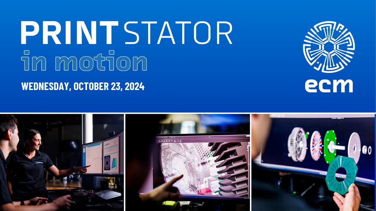 pcbstator's tweet image. ECM is excited to host its second annual software event, #PrintStator in Motion, in Boston, MA next week! Limited spots available. If your business is interested in exploring PCB stator design, contact us today to learn how to attend this exclusive event.