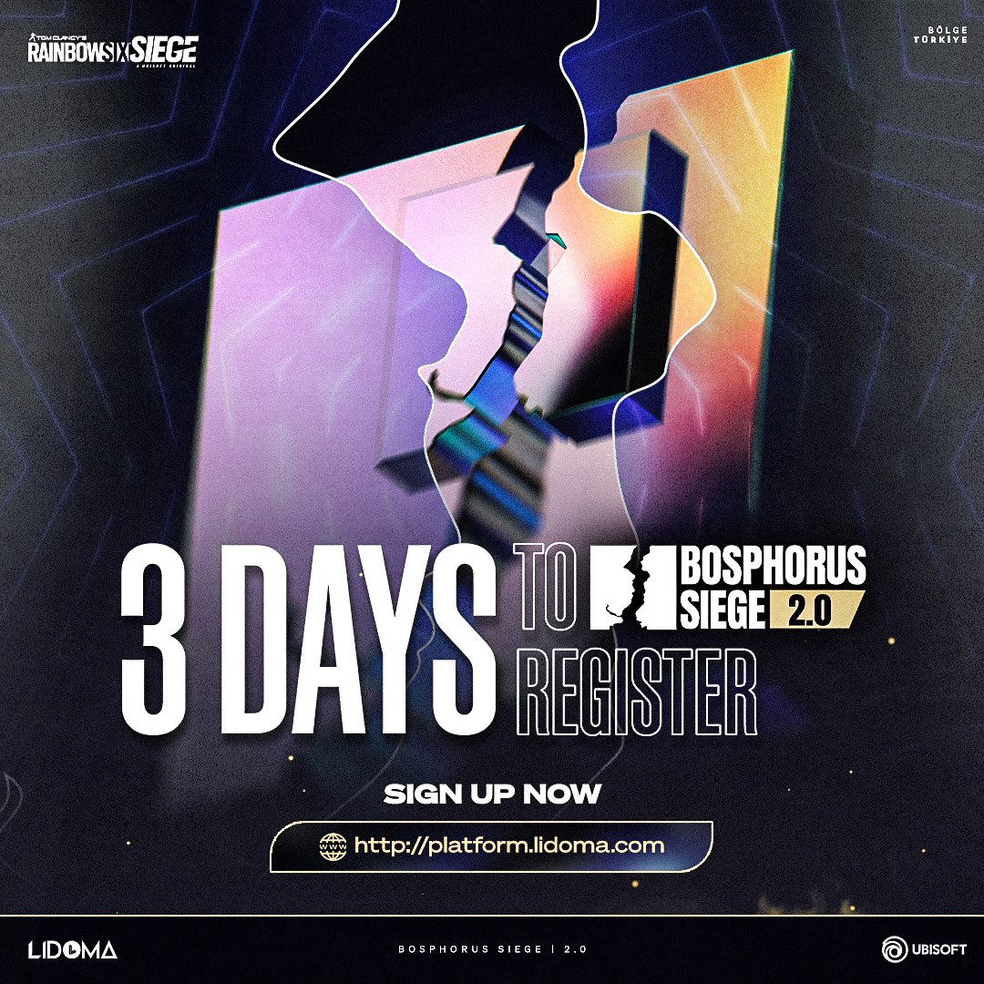 Just 3 days left! ⏳ Get your team registered before it’s too late! #BosphorusSiege #R6STurkey
