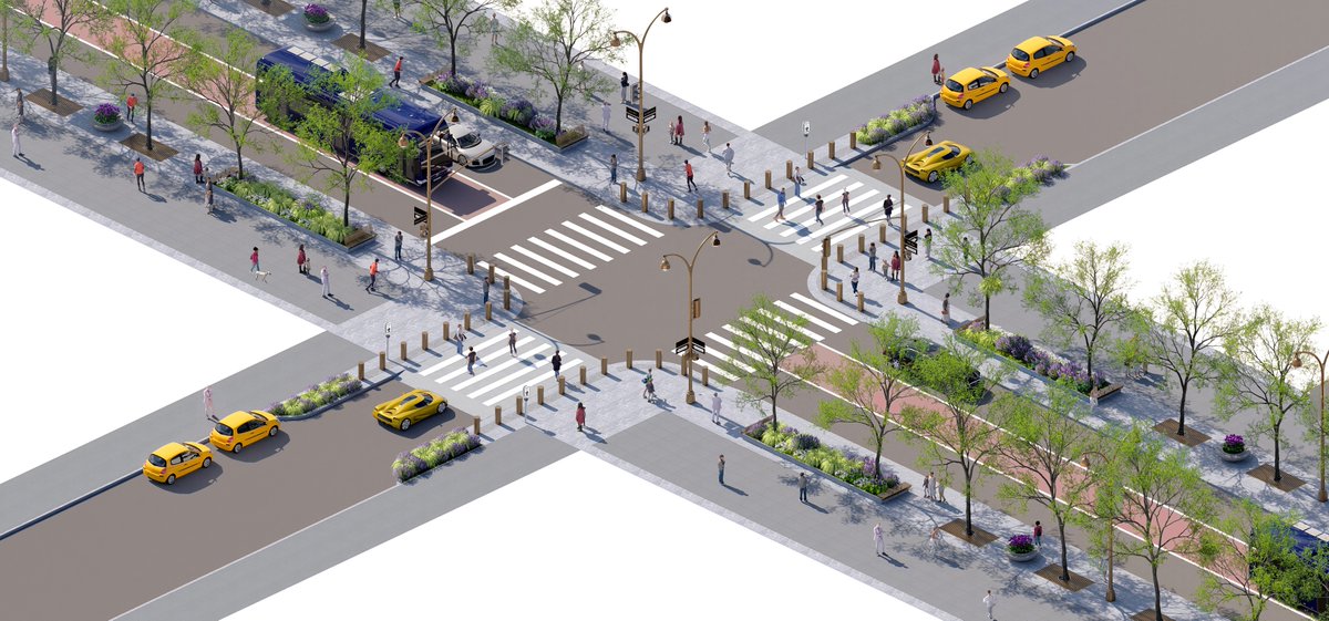 Right now, 70% of the people on Fifth Avenue are pedestrians but they can only use less than HALF of the space!

That's going to change under the plan we rolled out to completely transform Fifth Avenue into a WORLD-CLASS pedestrian-centered boulevard.

Learn more: