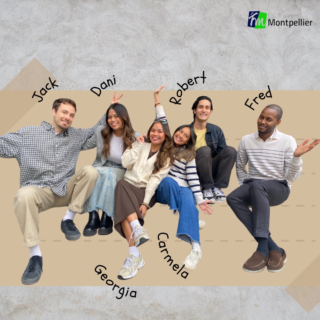 comontpellier's tweet image. 🌏🌟 ¡Conocemos a nuestros auxiliares de conversación! Traen su energía y cultura para ayudar a nuestros alumnos a mejorar en inglés. ¡Estamos emocionados de tenerlos con nosotros este año ! 🙌🏻
#wearemontpe #somosfefmont @FEFMONT_ #beda #EnglishTeacher