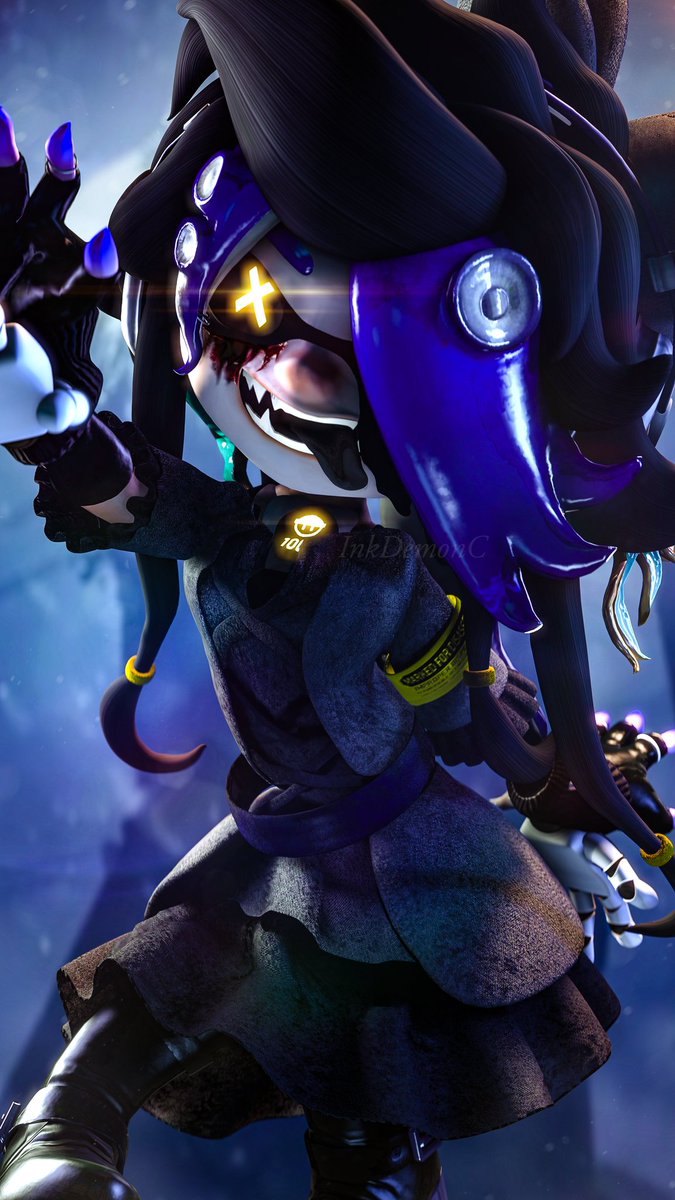 "Lick~"
Demon's Halloween Costume 🫧
(Cyn)
#Splatoon #Splatoon3 #MurderDrones