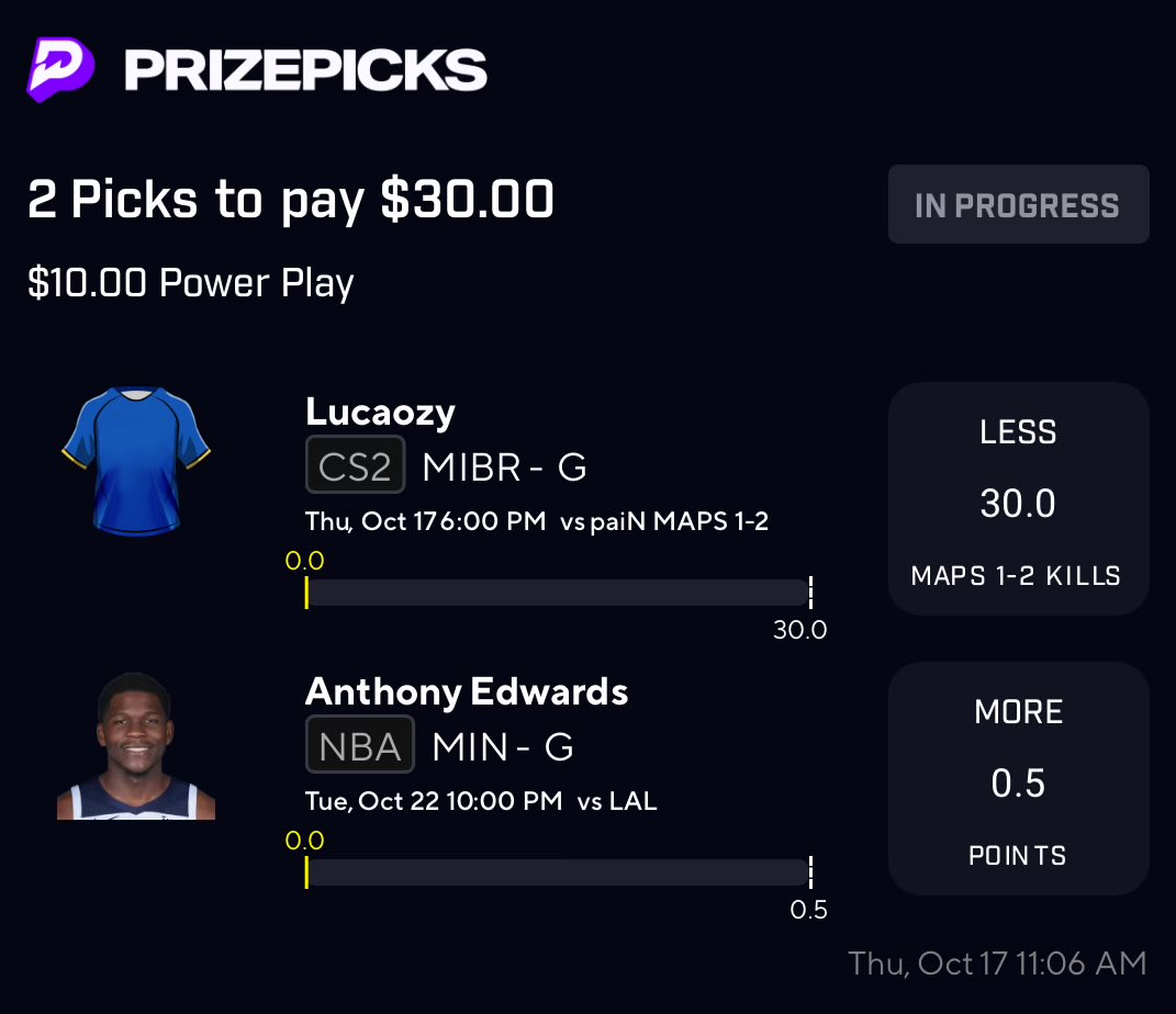 PacMan_Picks's tweet photo. 🔐🍽️ PacMan LOCK 🍽️🔐
🔋 1 Unit
Like = Appreciate the Daily Bangers
#PrizePicks #SubZeroFam #GamblingX
Copy my PrizePicks lineup using this link:
https://t.co/YkKfhb8E7o https://t.co/77TwpkleS0